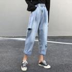 Wash Out Ripped Harem Jeans