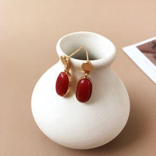 Resin Drop Earring 1 Pair - Earrings - One Size