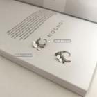 925 Sterling Silver Disc Earring 1 Pair - Silver - One Size