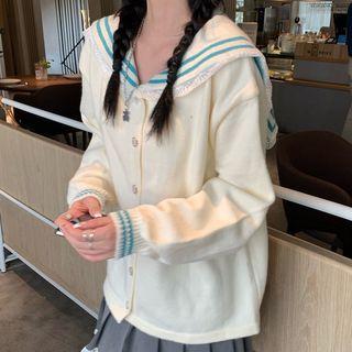 Marine Collar Cardigan