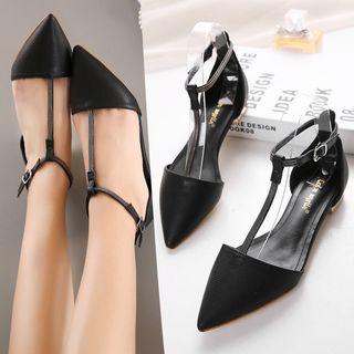 T-bar Pointed Sandals