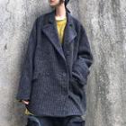 Ribbed Button Coat