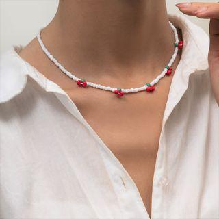 Cherry Faux Pearl Choker