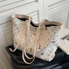 Printed Distressed Tote Bag