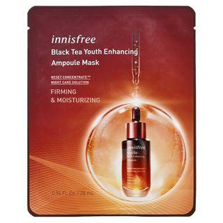 Innisfree - Black Tea Youth Enhancing Ampoule Mask 28ml