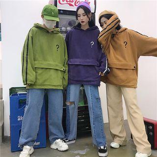 Couple Matching Question Mark Print Hoodie