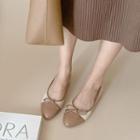 Ribbon Cap-toe Flats