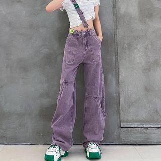 Suspender Boot Cut Jeans
