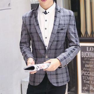 Check Slim-fit Blazer