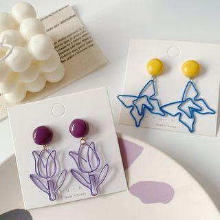Wirework Tulip / Butterfly Drop Earring