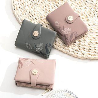 Flower Print Bifold Wallet