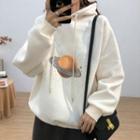 Planet Print Hoodie / Planet Print Pullover