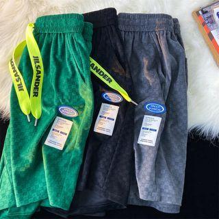 Logo Checker Print Shorts