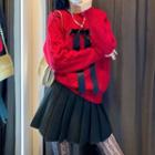 Bow Sweater / A-line Skirt