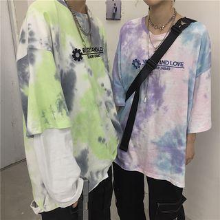Tie Dye 3/4-sleeve T-shirt