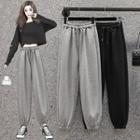 Simple Gathered Cuff Pants