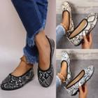 Snake Print Flats