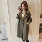 Open-front Long Trench Coat