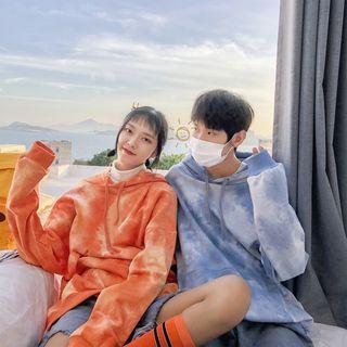 Couple Matching Dye Print Pullover / Hoodie