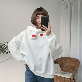 Heart Embroidery Hoodie