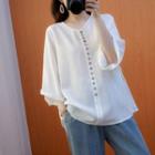 Wide-leg Button-up Top