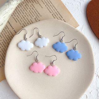 Plastic Cloud Dangle Earring