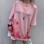 Tie-dyed Print Oversized T-shirt