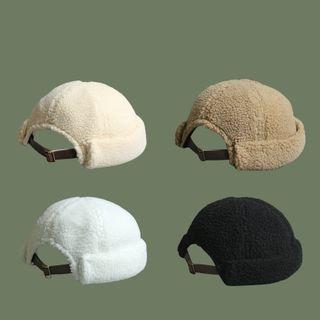 Faux Shearling Docker Hat