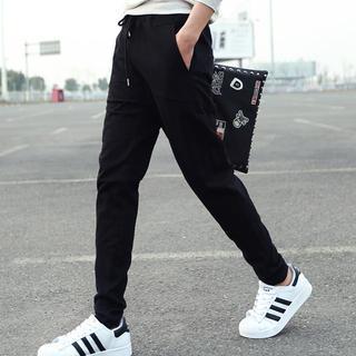 Drawstring Slim-fit Sweatpants