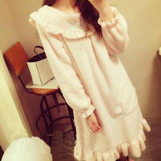 Fleece Ruffled Nightdress