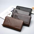 Embossed Horse Faux Leather Long Wallet
