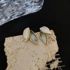 Leaf Shell Alloy Earring 1 Pair - Gold - One Size