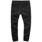 Ribbed Panel Slim-fit Jeans