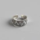 Sterling Silver Wave Open Ring Silver - 925sterling Silver