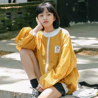 Cartoon Tag Zip Jacket