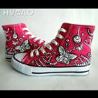 Flying Butterfly High-top Canvas Sneakers