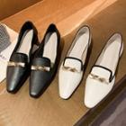 Pointed Low-heel Loafers