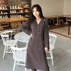 Tie-waist Patterend Dress