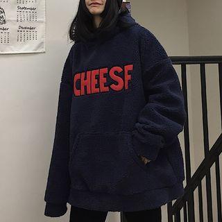 Furry Lettering Hoodie