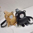 Faux Leather Bear Shape Sling Bag