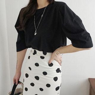 Puff Elbow-sleeve T-shirt