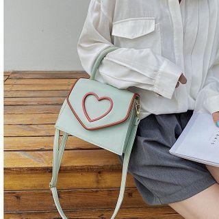 Heart Panel Crossbody Bag