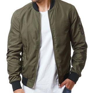 Pocket Detail Bomber Jacket