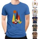 Geometric Print Short-sleeve T-shirt