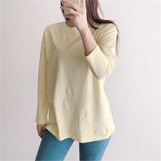 Pastel Long-sleeve Cotton T-shirt