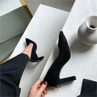 Buckle-trim High-heel Pumps