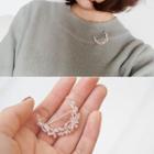 Jeweled Moon Brooch