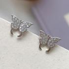Butterfly Stud Earring E282 - Silver - One Size