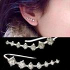 Rhinestone Ear Climber Earrings