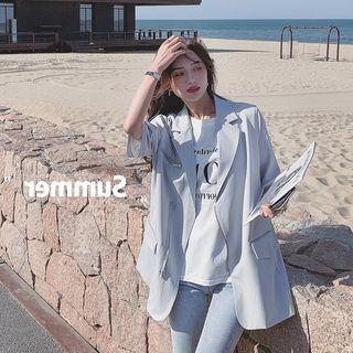 Short Sleeves Blazer